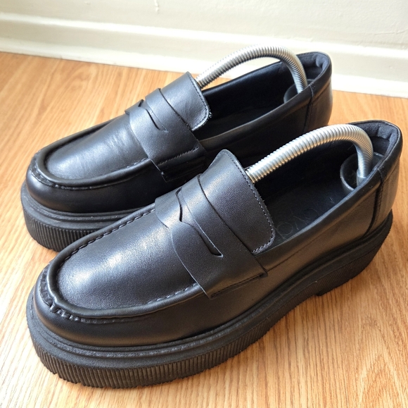 Floyd Platform Chunky Boho Casual Hippie Women's Loafers In Black Size 10 - Picture 11 of 16